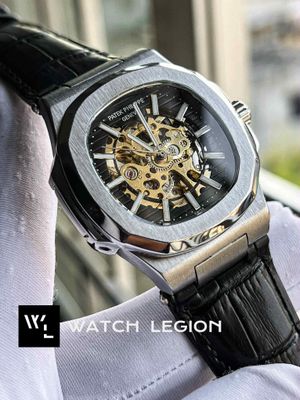 PATEK AUTO SKELETON BLACK BELT BLACK DIAL_img_2