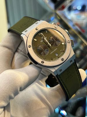 Hublot Classic Fusion Silver Case Green Belt Green Dial V2_img_0