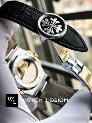 PATEK AUTO TWO TONE SKELETON BLACK BELT BLACK DIAL_img_5