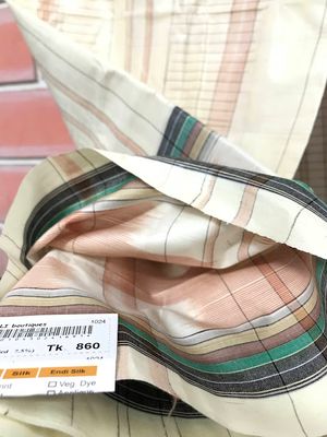 Cotton Lungi Off-White with Colorful Stripes: Sirajganj | Palli_img_3