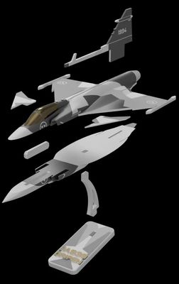 JAS39 GRIPEN Plane Kit Card_img_6