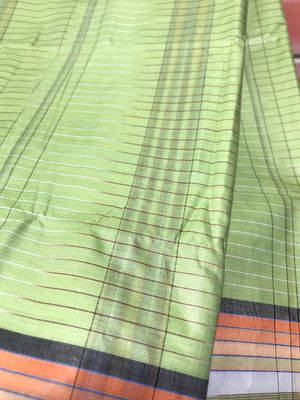 Cotton Lungi Turquoise with Striped Border: Sirajganj_img_6