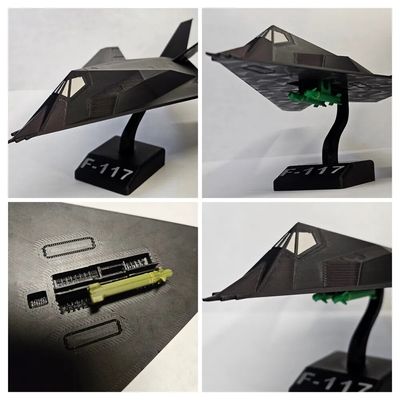 F-117 Stealth Fighter Kit Card – Snap-Fit Jet Model_img_5