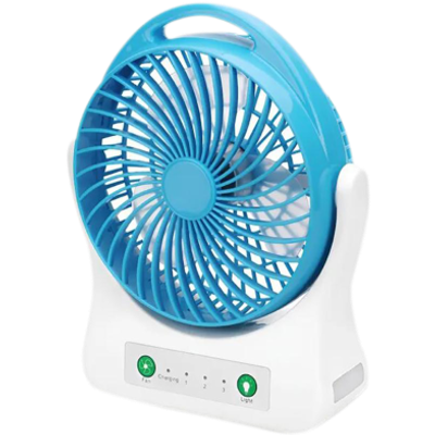 WEIDASI WD-202 Rechargeable 2400mAh Battery Strong Wind Portable Desk Fan With LED Lamp_img_8