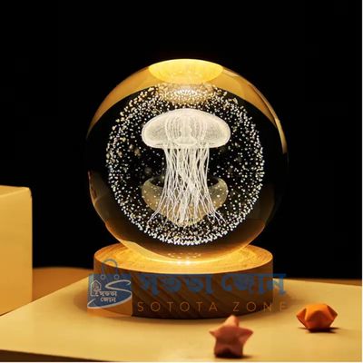 Multi Color Changing LED 3D Crystal Ball -Color Variations_img_5