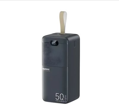 Remax RPP-117 Piloteer Series 50000mAh 27W Fast Charging Power Bank -Black Color_img_0