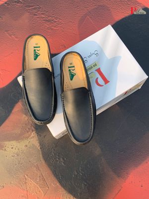 Black Plain Half Loafer_img_4