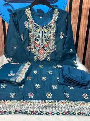 Indian Chinon Georgette Three Piece_img_1