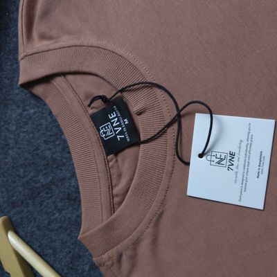 Solid (Mocha Mousse) Premium Oversized Drop Shoulder T-shirt (WITHOUT BOX)_img_1