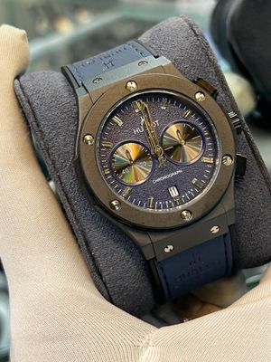 Hublot Classic Fusion Black Case Blue Belt Blue Dial_img_0