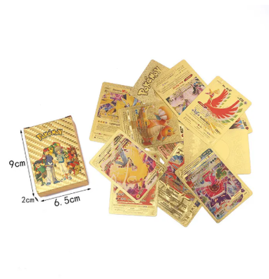 55 Pcs Pokemon Golden Cards Gold Foil Set English Version_img_1