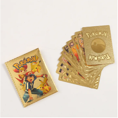 55 Pcs Pokemon Golden Cards Gold Foil Set English Version_img_6