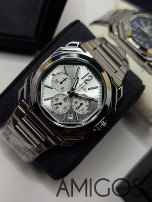 Bulgari Octo Finissimo Chronograph GMT with a white dial_img_0