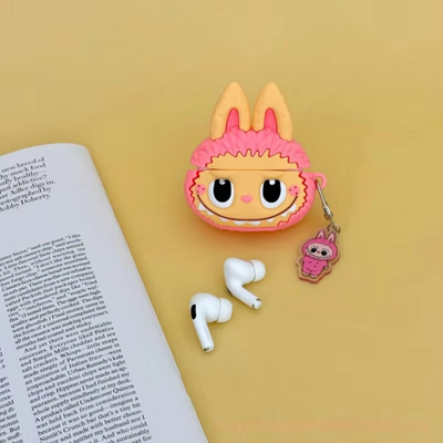 Cute Cartoon 3D Silicone Protective Shell Hard Box Earphones Labubu In-ear Earbuds Wireless Blue Tooth Headset TWS Headphones_img_3