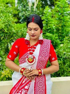 Half Silk Sharee with Blouse Piece_img_0