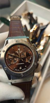 Hublot Classic Fusion Brown Dial Silver Case Brown Belt Leather_img_0