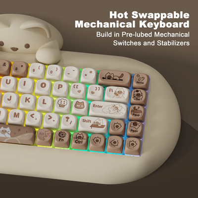 YUNZII C68 Hi-Fi Tri Mode Mechanical Keyboard_img_1