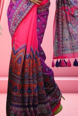 Digital Print Sharee with Blouse Piece_img_1