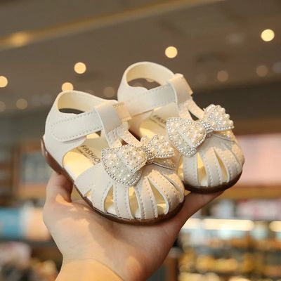 Kids Girls Reinstone Bow Knot Stylish Summer Sandals (6 months - 3 years) for yours baby smile_img_1