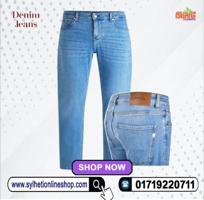 BOSS Delaware Slim Fit Jeans Light Wash Blue_img_1