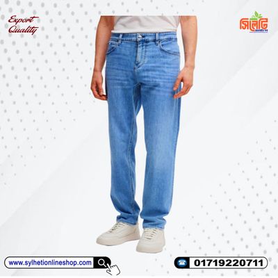BOSS Delaware Slim Fit Jeans Light Wash Blue_img_3