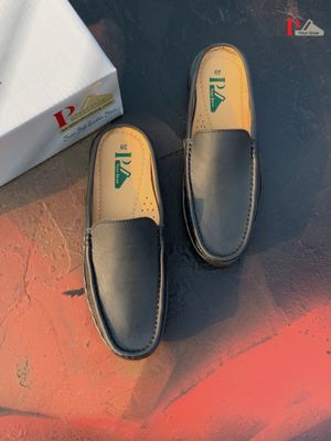 Black Plain Half Loafer_img_2