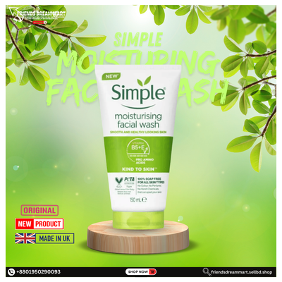 Simple Moisturising Facial Wash - 150 ml - UK
