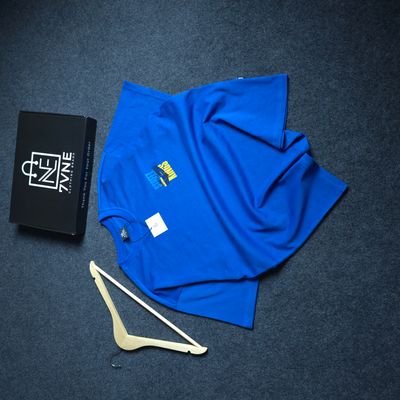 Street Kings Retro Car (Royal Blue) - Drop Shoulder T-shirt_img_1