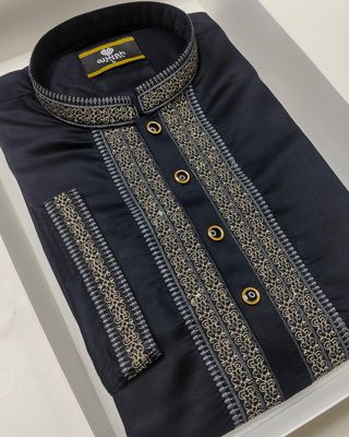 Midnight Sultan premium embroidery Panjabi_img_1