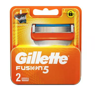 Gillette Fusion Manual Shaving Razor Blades Cartridge 2 pcs_img_0
