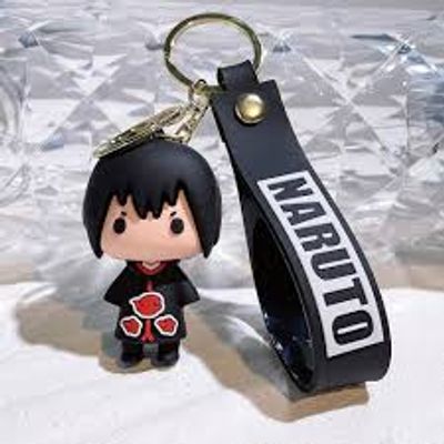 Anime Naruto Action Figure Silica Gel Pendent Key Ring_img_0