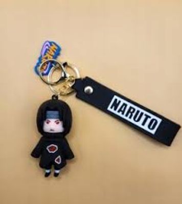 Anime Naruto Action Figure Silica Gel Pendent Key Ring_img_3