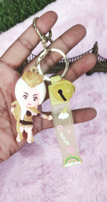 King Glory Car Key Ring  Exquisite Schoolbag Pendant Couple Key Chain Male Cartoon Doll Ornaments_img_2