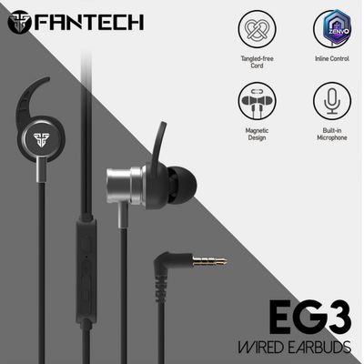 Fantech Scar EG3 3.5mm In-Ear Gaming Earphone Black Color_img_1