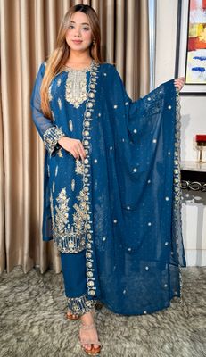 ইন্ডিয়ান জর্জেট থ্রি-পিস কালেকশন_img_0