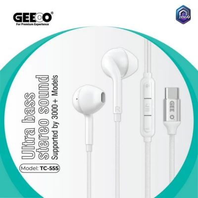 Geeoo TC-555 Type-C Semi In-Ear Wired Earphone_img_1