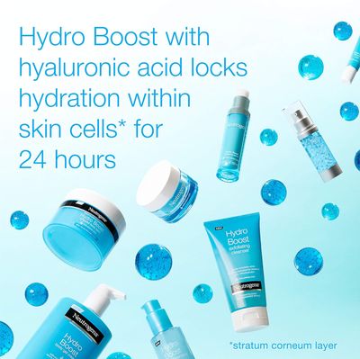 Neutrogena Hydro Boost Hyaluronic Acid Hydrating Water Gel Daily Face Moisturizer for Dry Skin, Oil-Free, Non-Comedogenic Face Lotion_img_2
