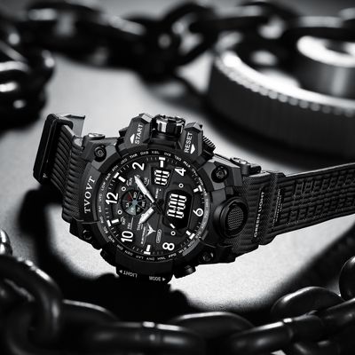 TVOVT TV8803 Men's Waterproof Sports Watch with Japan Movement_img_1