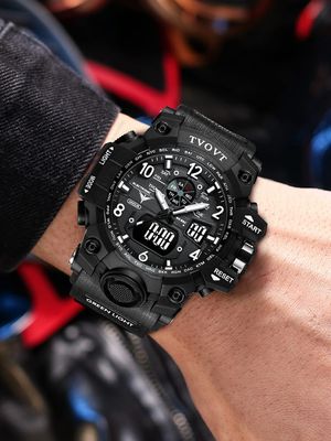 TVOVT TV8803 Men's Waterproof Sports Watch with Japan Movement_img_4