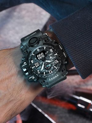 TVOVT TV8803 Men's Waterproof Sports Watch with Japan Movement_img_5
