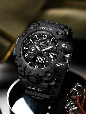 TVOVT TV8803 Men's Waterproof Sports Watch with Japan Movement_img_6