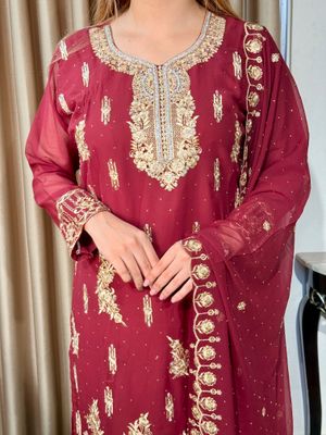 ইন্ডিয়ান জর্জেট থ্রি-পিস কালেকশন_img_1