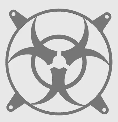 BIOHAZARD - 120mm PC fan Grill_img_1