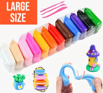 12 Colors Soft Super Light Clay Modeling Air Dry Clay For DIY Handmade Toys_img_0