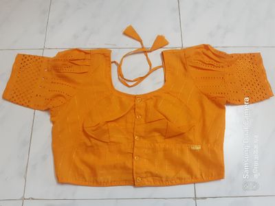 চিকেন টু ঘটি হাতা ব্লাউজ / Habuka short sleeve blouse for women's and grals._img_3