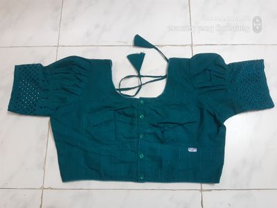 চিকেন টু ঘটি হাতা ব্লাউজ / Habuka short sleeve blouse for women's and grals._img_5