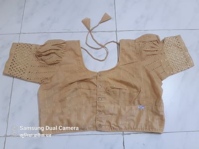 চিকেন টু ঘটি হাতা ব্লাউজ / Habuka short sleeve blouse for women's and grals._img_6