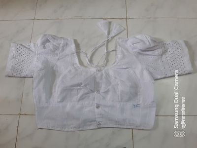 চিকেন টু ঘটি হাতা ব্লাউজ / Habuka short sleeve blouse for women's and grals._img_7