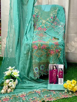 Semi –Embroidery & Sequence Work Party dress_img_1