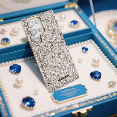 Gemstone Texture Samsung S25 Ultra Case Star Diamond Sparkling Protective Case_img_2